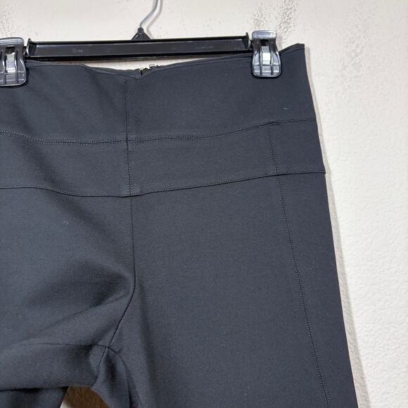 Veronica Beard Size 4 Zip Back High Waisted Leggings Pants Black Nylon Blend - Picture 4 of 9